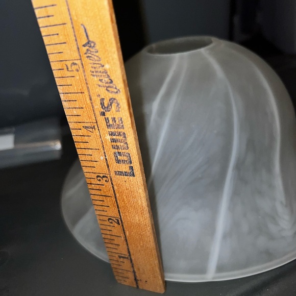 Vintage Frosted Glass Bell Shaped Lamp Shade - Picture 10 of 10